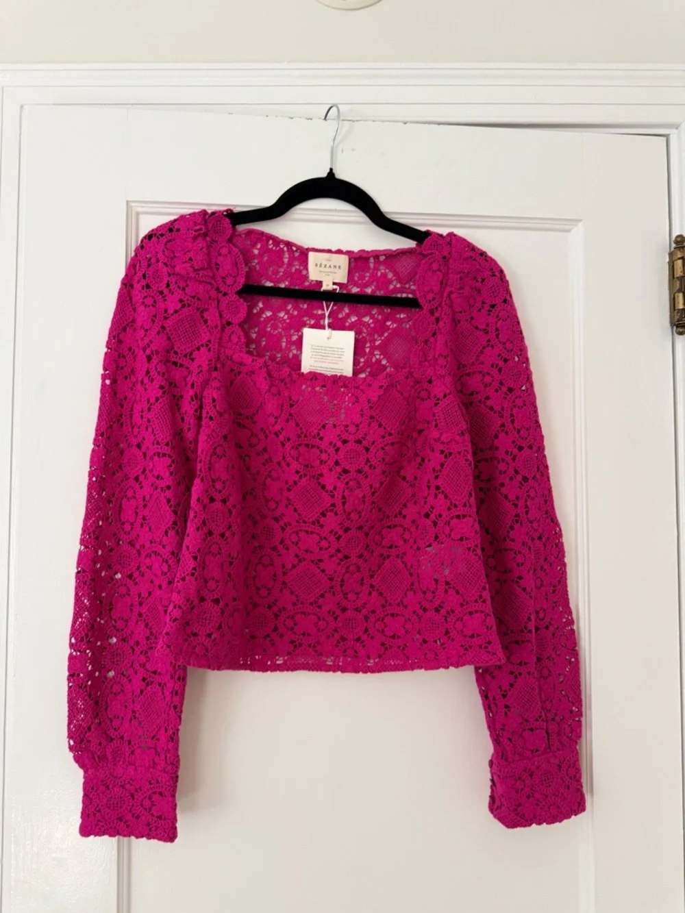 Sezane Alvere blouse in Peony size US 4 or EU 36 - Picture 3 of 11